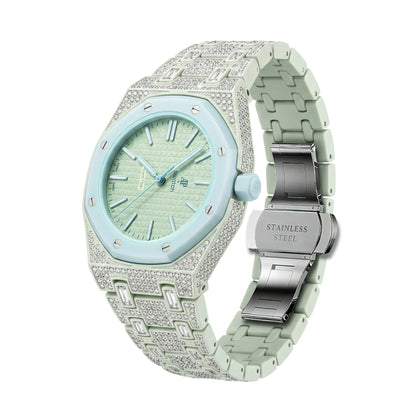 [AuraEcho]Royal Oak Pop Exclusive Bioceramic Case & Bioceramic Strap Full Diamond