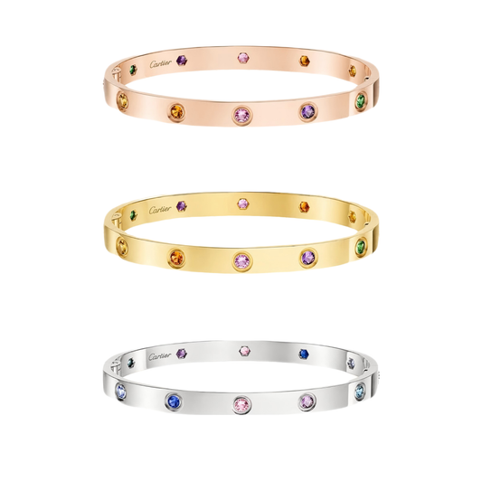 [AuraEcho]2026 RAINBOW LOVE BRACELET 6.1MM  10 DIAMONDS