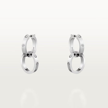 [AuraEcho]LOVE 3.3MM DANGLE EARRINGS